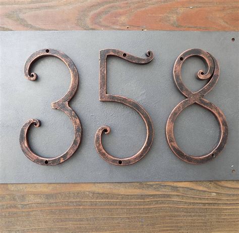 nailing house numbers in metal door|vinyl house numbers installation.